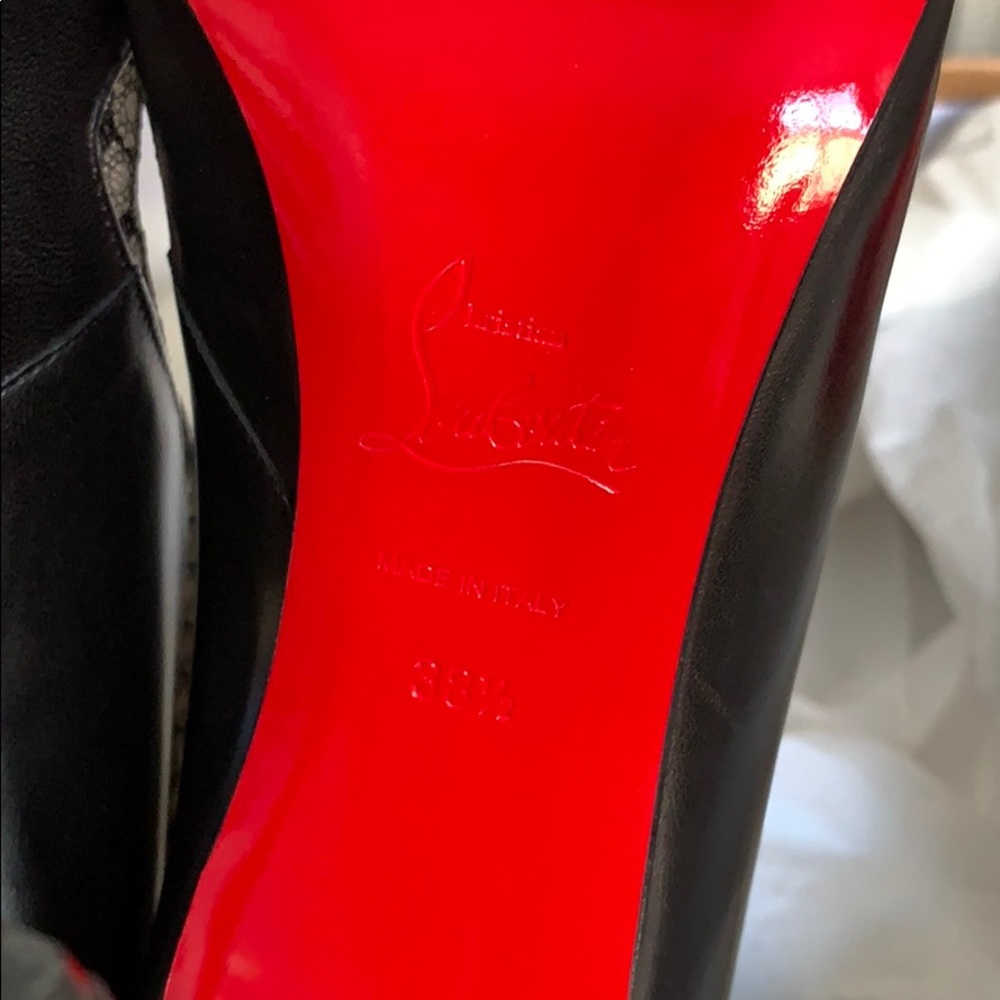 ❌SOLD❌ Christian Louboutin Pappillo Boots 100mm - Picture 7 of 8